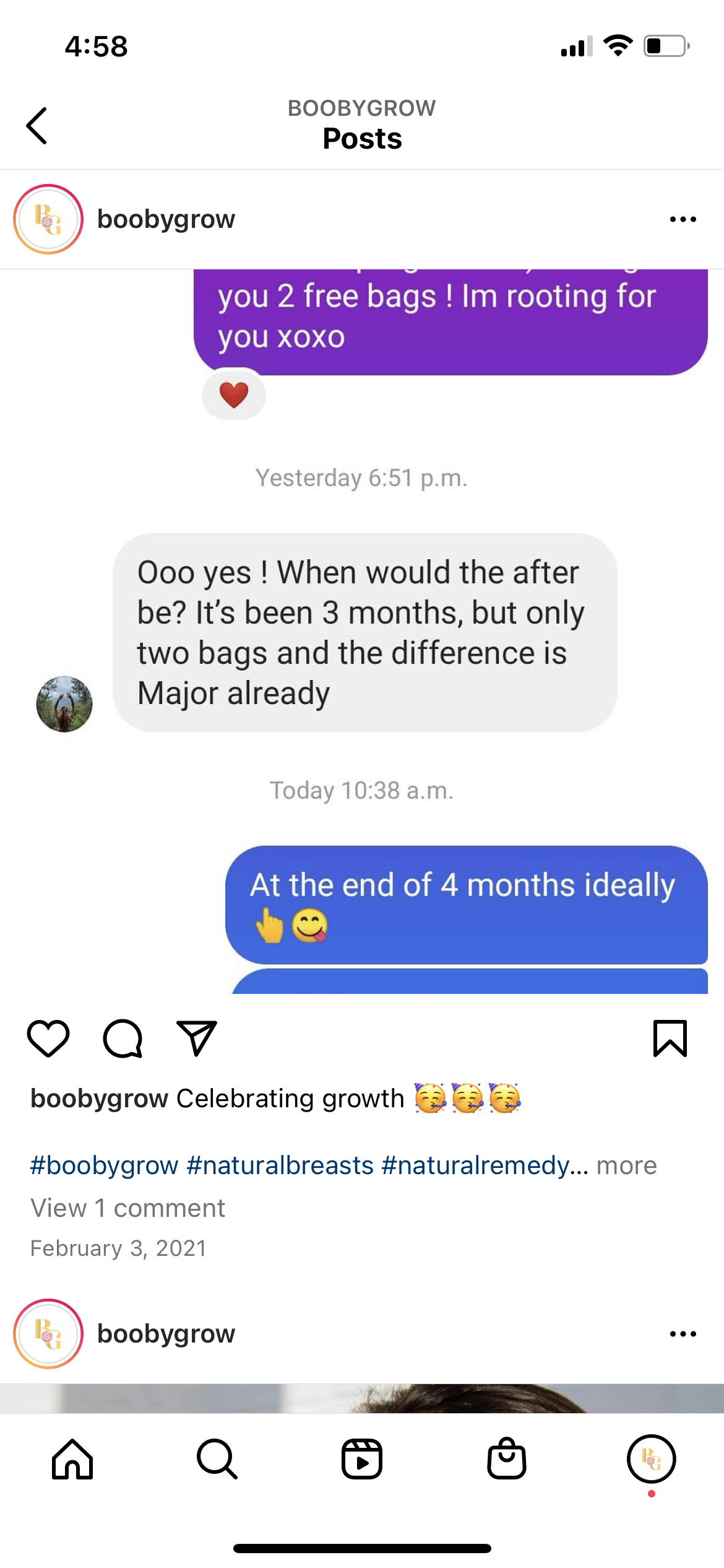 4 Month Grow & Firm BoobyGrow Program