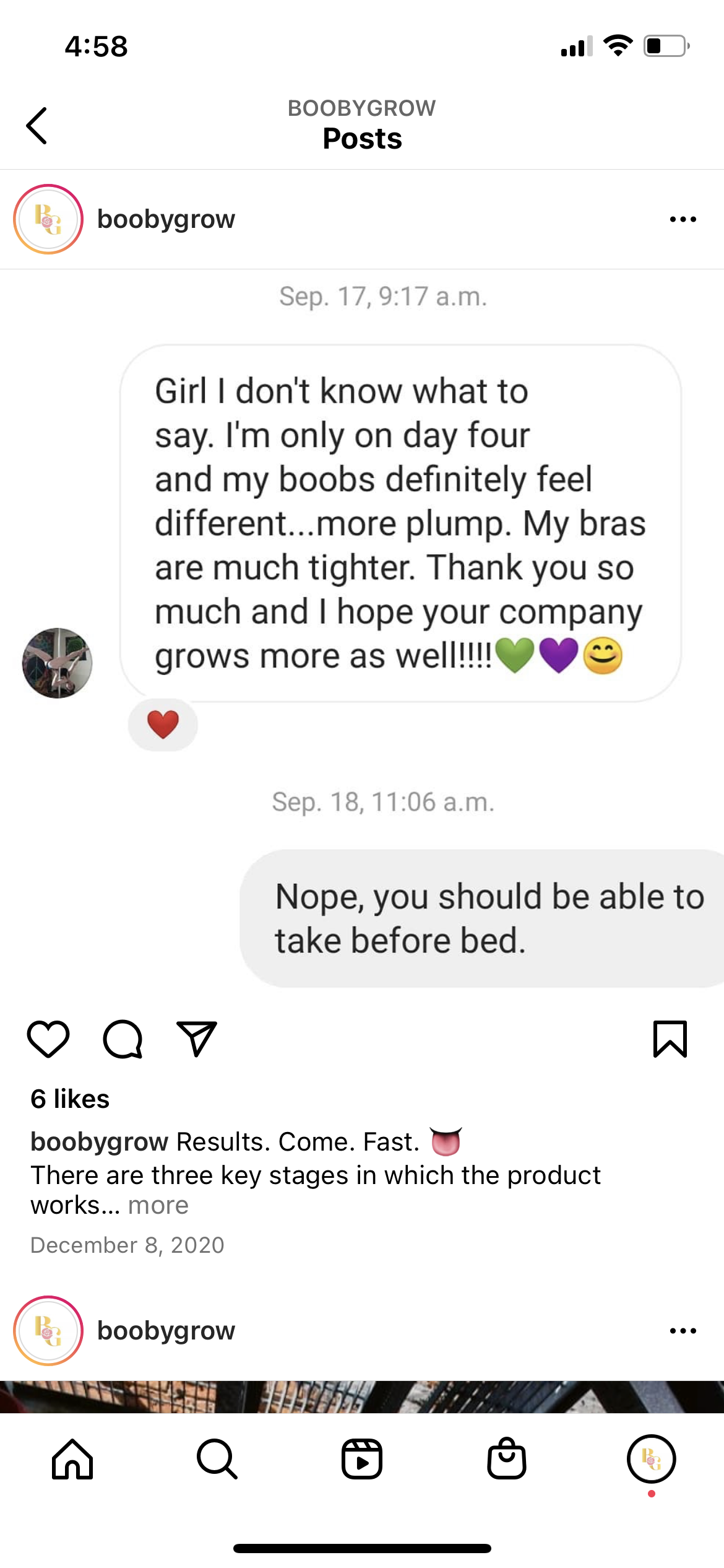 4 Month Grow & Firm BoobyGrow Program